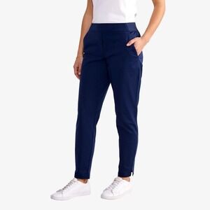 Vineyard vines slim leg 28" pull on golf pants navy blue women's‎ size large